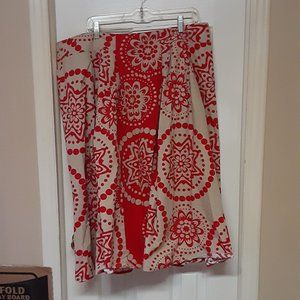 Cato Tan & Red Skirt
